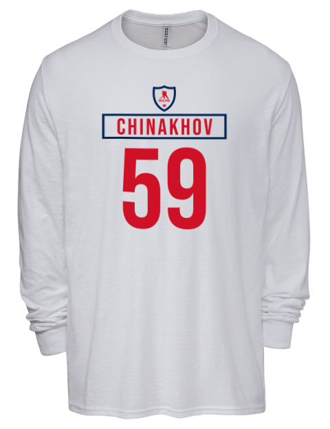 Home Jersey Yegor Chinakhov Men's Premium Blend Long Sleeve-T-Shirt | Swagsta