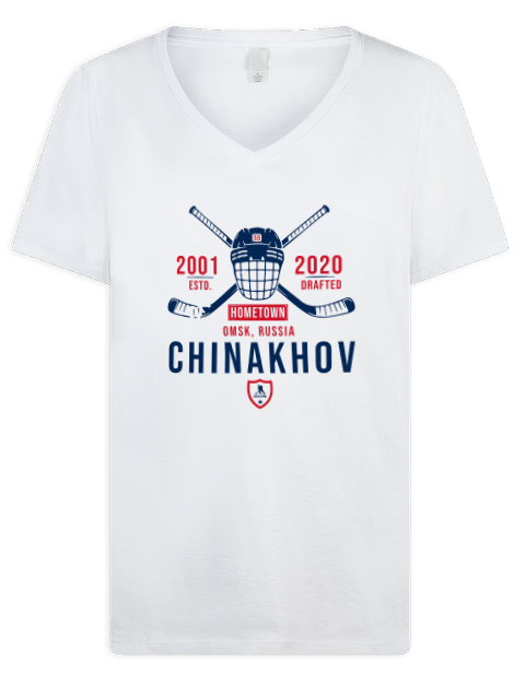 Classic Heritage Yegor Chinakhov Premium Ladies V-Neck T-Shirt | Swagsta