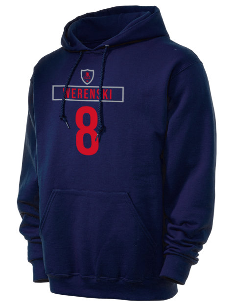 Away Jersey Zachary Werenski Unisex Hooded Sweatshirt | Swagsta