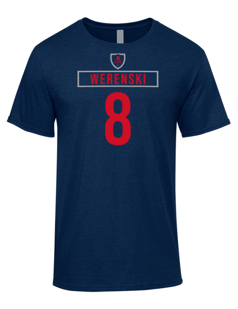 Away Jersey Zachary Werenski Premium Ring-Spun Cotton Unisex T-Shirt | Swagsta