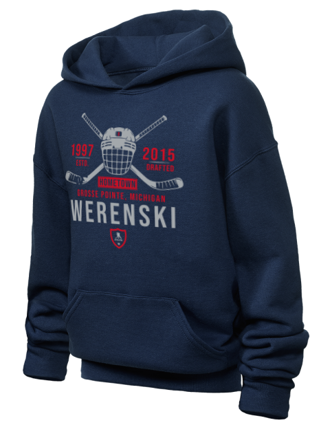 Heritage Zachary Werenski Youth Hooded Sweatshirt | Swagsta