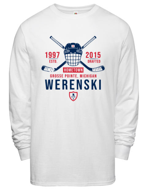 Classic Heritage Zachary Werenski Men's Long-Sleeve T-Shirt | Swagsta