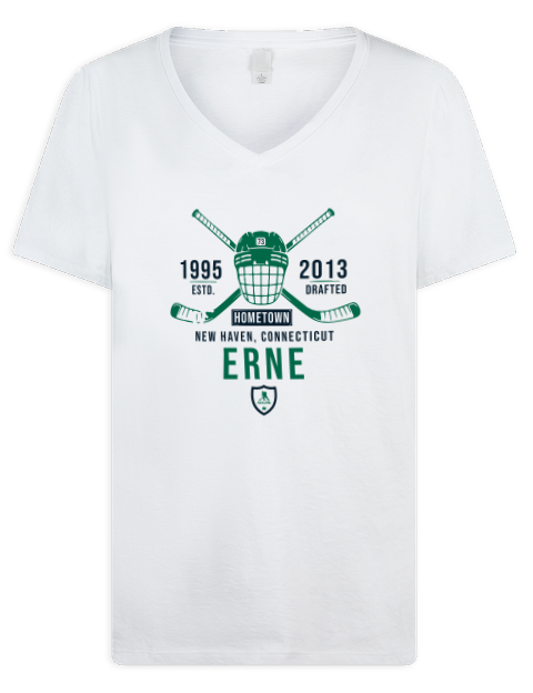 Classic Heritage Adam Erne Premium Ladies V-Neck T-Shirt | Swagsta