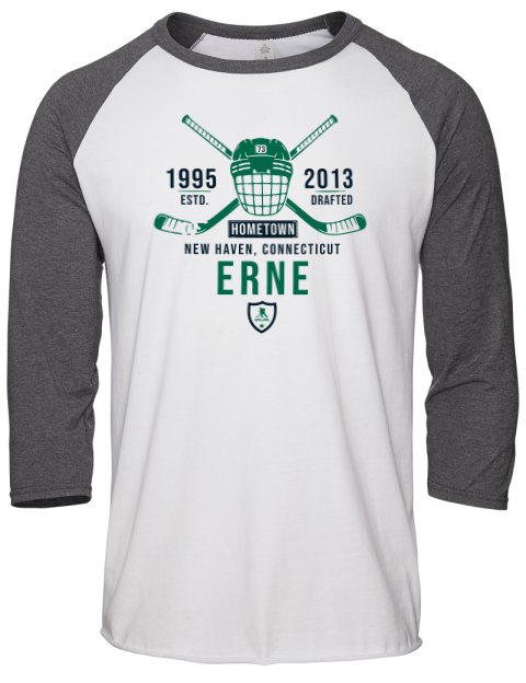 Classic Heritage Adam Erne Unisex Premium Three-Quarter Raglan T-Shirt | Swagsta