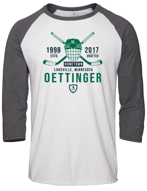 Classic Heritage Jake Oettinger Unisex Premium Three-Quarter Raglan T-Shirt | Swagsta
