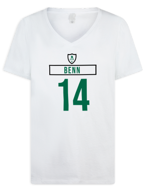Home Jersey Jamie Benn Premium Ladies V-Neck T-Shirt | Swagsta