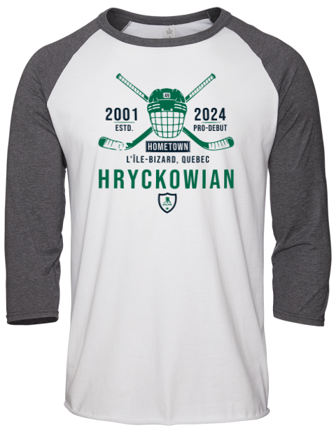 Classic Heritage Justin Hryckowian Unisex Premium Three-Quarter Raglan T-Shirt | Swagsta