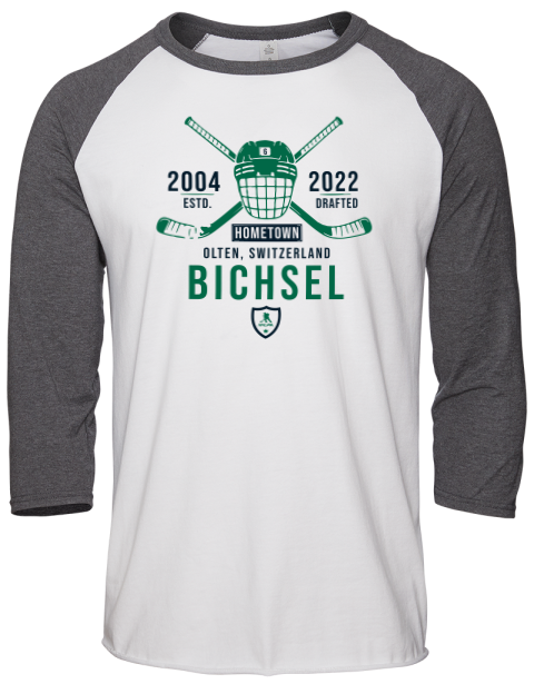 Classic Heritage Lian Bichsel Unisex Premium Three-Quarter Raglan T-Shirt | Swagsta