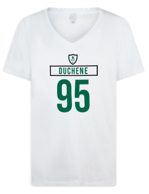 Home Jersey Matt Duchene Premium Ladies V-Neck T-Shirt | Swagsta