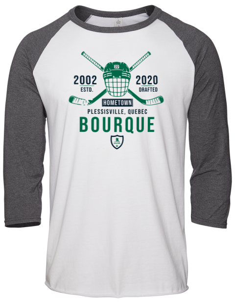 Classic Heritage Mavrik Bourque Unisex Premium Three-Quarter Raglan T-Shirt | Swagsta