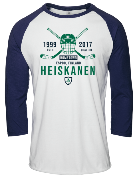 Classic Heritage Miro Heiskanen Unisex Premium Three-Quarter Raglan T-Shirt | Swagsta
