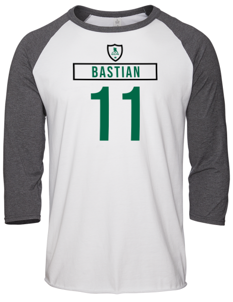 Home Jersey Nathan Bastian Unisex Premium Three-Quarter Raglan T-Shirt | Swagsta