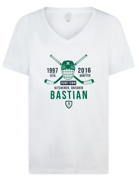 Classic Heritage Nathan Bastian Premium Ladies V-Neck T-Shirt | Swagsta