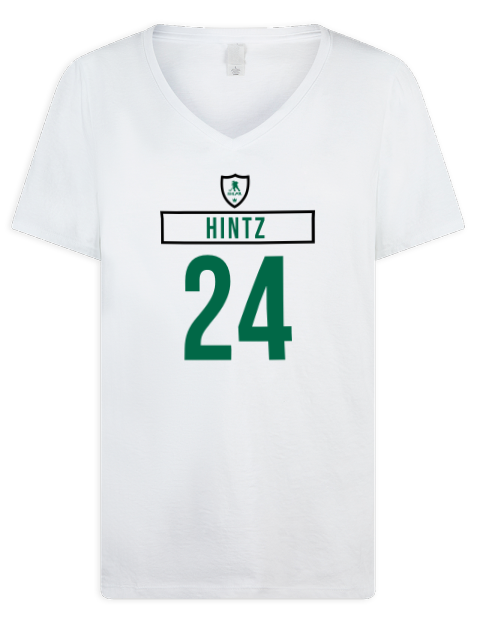 Home Jersey Roope Hintz Premium Ladies V-Neck T-Shirt | Swagsta