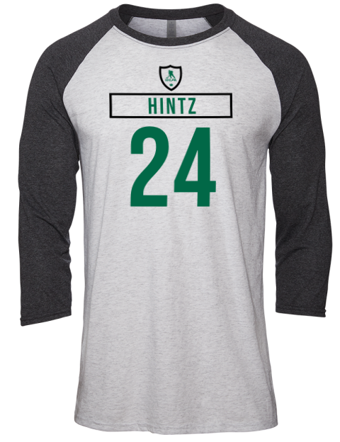 Home Jersey Roope Hintz Unisex Premium Three-Quarter Raglan T-Shirt | Swagsta