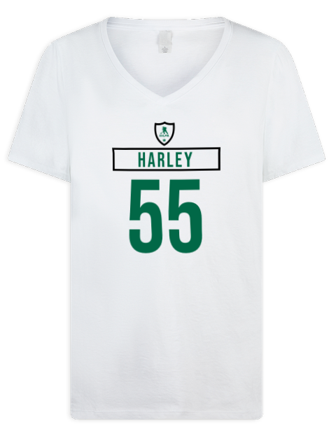 Home Jersey Thomas Harley Premium Ladies V-Neck T-Shirt | Swagsta