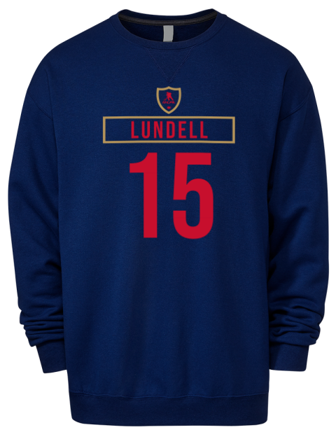Away Jersey Anton Lundell Premium Unisex Crewneck Sweatshirt | Swagsta