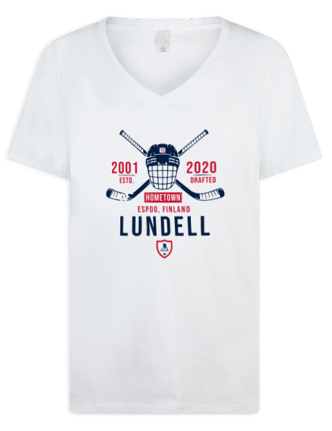 Classic Heritage Anton Lundell Premium Ladies V-Neck T-Shirt | Swagsta