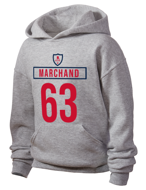 Home Jersey Brad Marchand Youth Hooded Sweatshirt | Swagsta