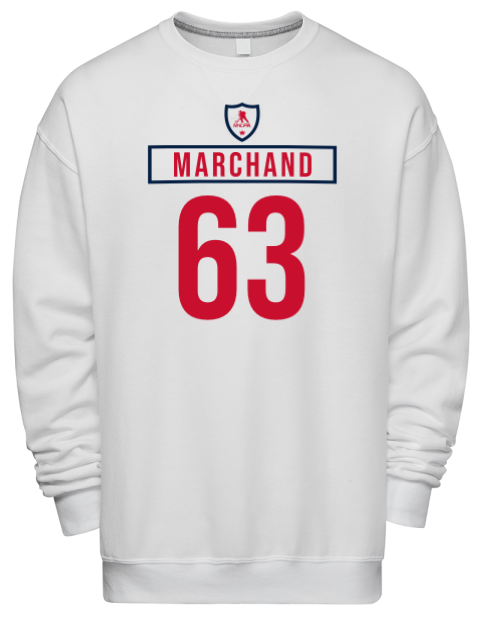 Home Jersey Brad Marchand Premium Unisex Crewneck Sweatshirt | Swagsta