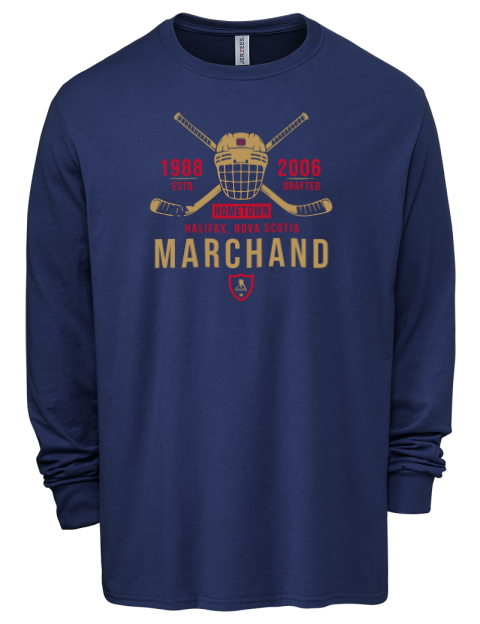 Heritage Brad Marchand Men's Premium Blend Long Sleeve-T-Shirt | Swagsta