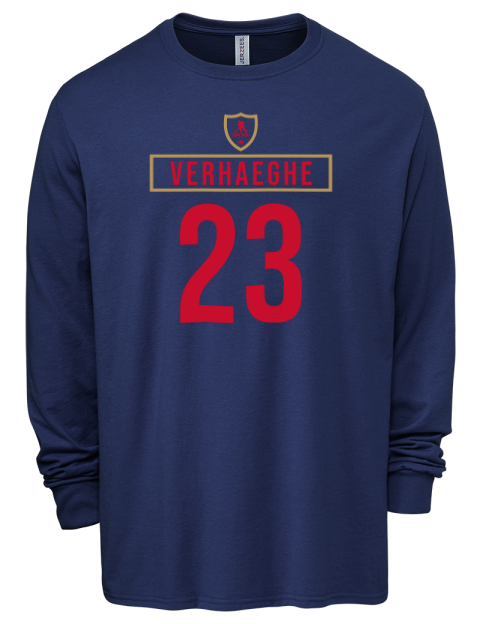Away Jersey Carter Verhaeghe Men's Premium Blend Long Sleeve-T-Shirt | Swagsta