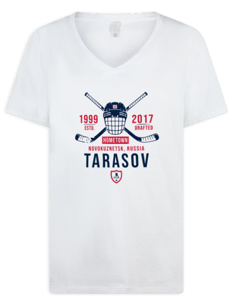 Classic Heritage Daniil Tarasov Premium Ladies V-Neck T-Shirt | Swagsta