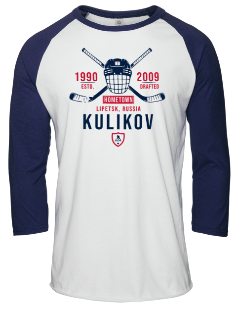 Classic Heritage Dmitry Kulikov Unisex Premium Three-Quarter Raglan T-Shirt | Swagsta