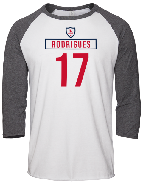 Home Jersey Evan Rodrigues Unisex Premium Three-Quarter Raglan T-Shirt | Swagsta