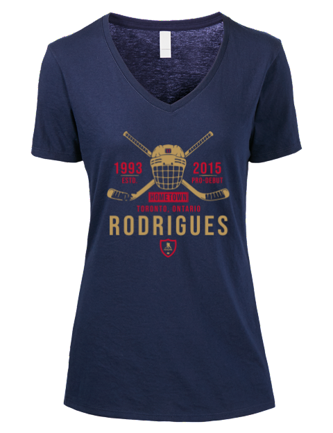 Heritage Evan Rodrigues Premium Ladies V-Neck T-Shirt | Swagsta