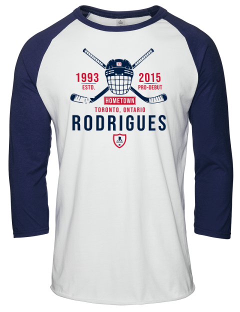 Classic Heritage Evan Rodrigues Unisex Premium Three-Quarter Raglan T-Shirt | Swagsta