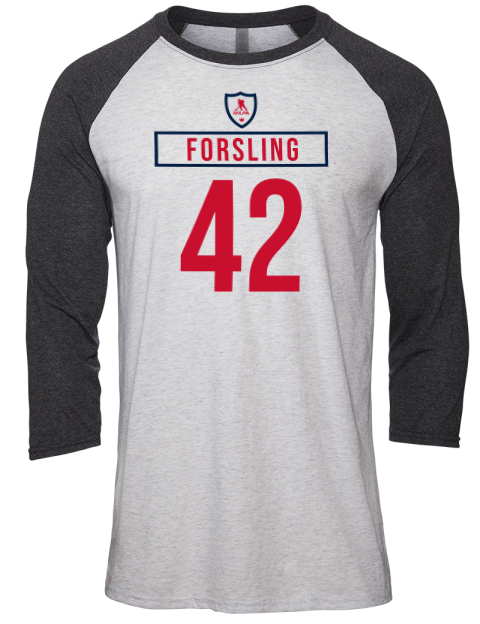 Home Jersey Gustav Forsling Unisex Premium Three-Quarter Raglan T-Shirt | Swagsta