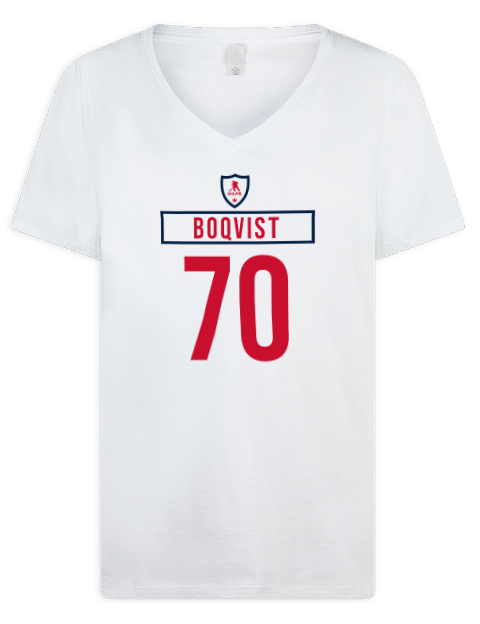 Home Jersey Jesper Boqvist Premium Ladies V-Neck T-Shirt | Swagsta