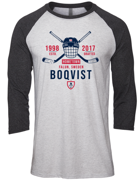Classic Heritage Jesper Boqvist Unisex Premium Three-Quarter Raglan T-Shirt | Swagsta