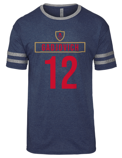 Away Jersey Jonah Gadjovich Men's Tri-Blend T-Shirt | Swagsta