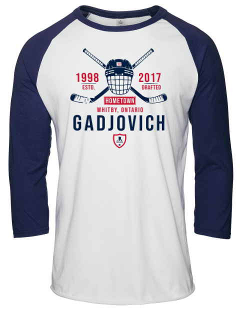 Classic Heritage Jonah Gadjovich Unisex Premium Three-Quarter Raglan T-Shirt | Swagsta