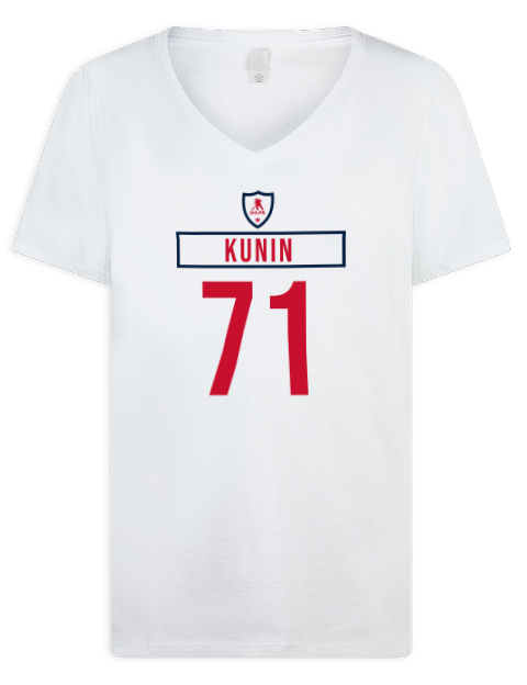 Home Jersey Luke Kunin Premium Ladies V-Neck T-Shirt | Swagsta