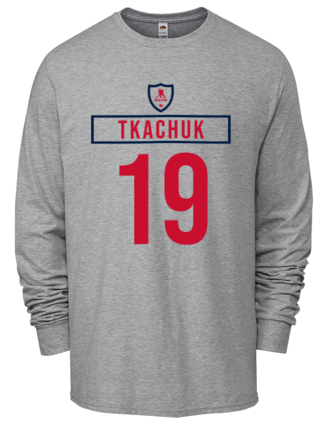 Home Jersey Matthew Tkachuk Men's Long-Sleeve T-Shirt | Swagsta