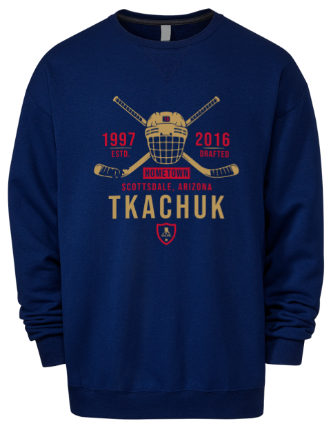 Heritage Matthew Tkachuk Premium Unisex Crewneck Sweatshirt | Swagsta