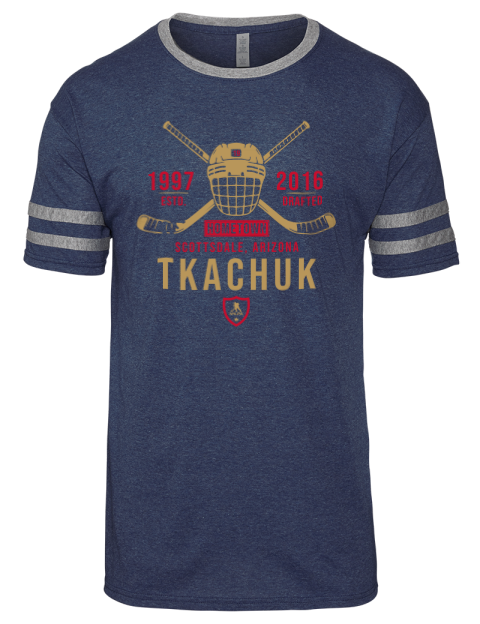 Heritage Matthew Tkachuk Men's Tri-Blend T-Shirt | Swagsta