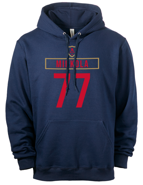 Away Jersey Niko Mikkola Eco Premium Unisex Hooded Sweatshirt | Swagsta