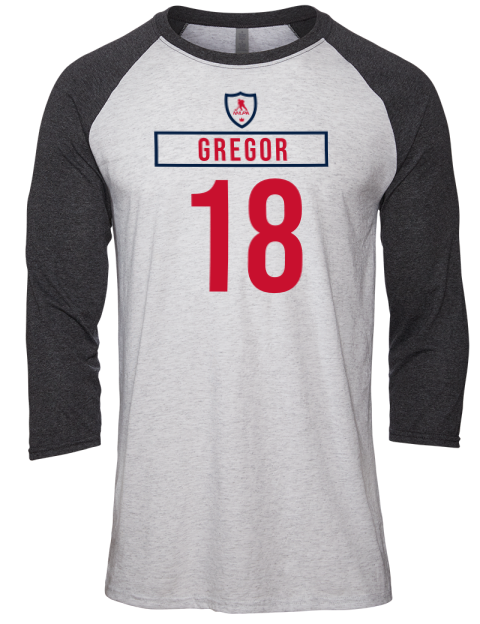 Home Jersey Noah Gregor Unisex Premium Three-Quarter Raglan T-Shirt | Swagsta