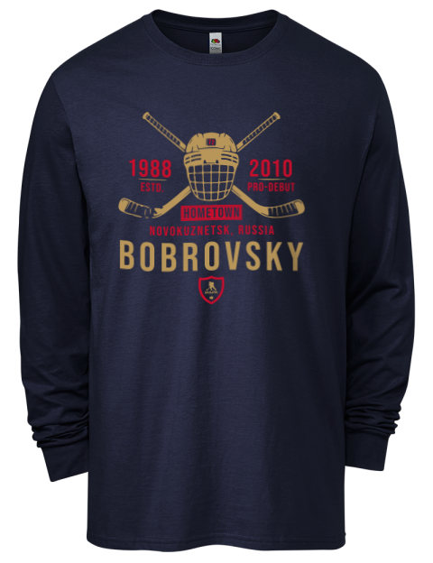 Heritage Sergei Bobrovsky Men's Long-Sleeve T-Shirt | Swagsta