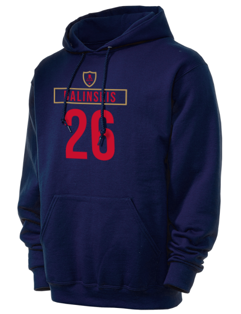 Away Jersey Uvis Balinskis Unisex Hooded Sweatshirt | Swagsta
