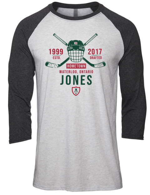 Classic Heritage Ben Jones Unisex Premium Three-Quarter Raglan T-Shirt | Swagsta