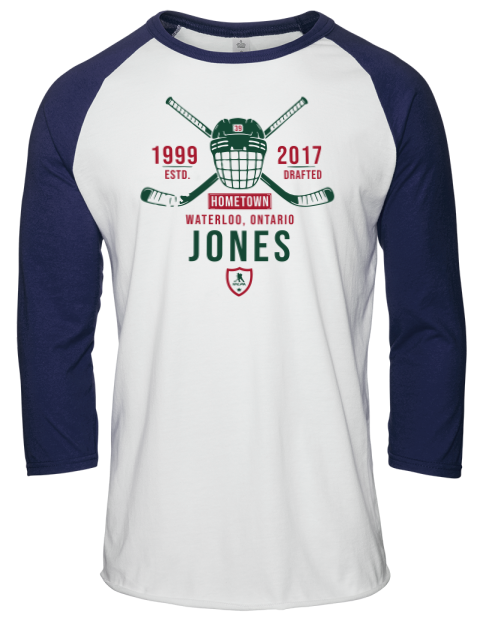 Classic Heritage Ben Jones Unisex Premium Three-Quarter Raglan T-Shirt | Swagsta