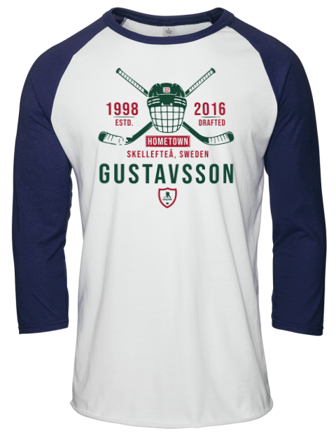 Classic Heritage Filip Gustavsson Unisex Premium Three-Quarter Raglan T-Shirt | Swagsta
