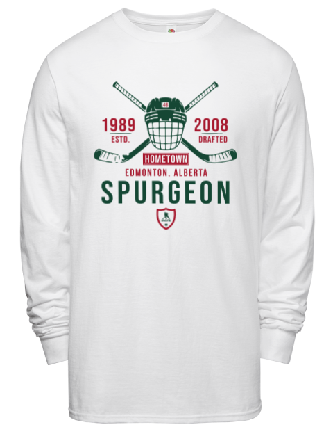 Classic Heritage Jared Spurgeon Men's Long-Sleeve T-Shirt | Swagsta