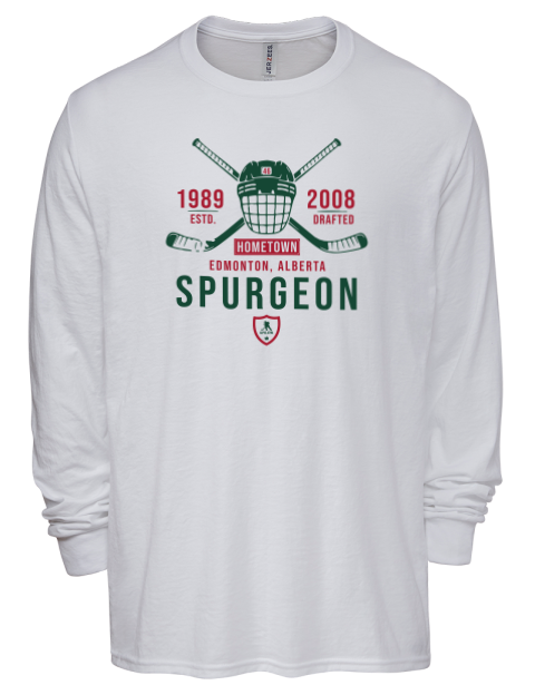 Classic Heritage Jared Spurgeon Men's Premium Blend Long Sleeve-T-Shirt | Swagsta