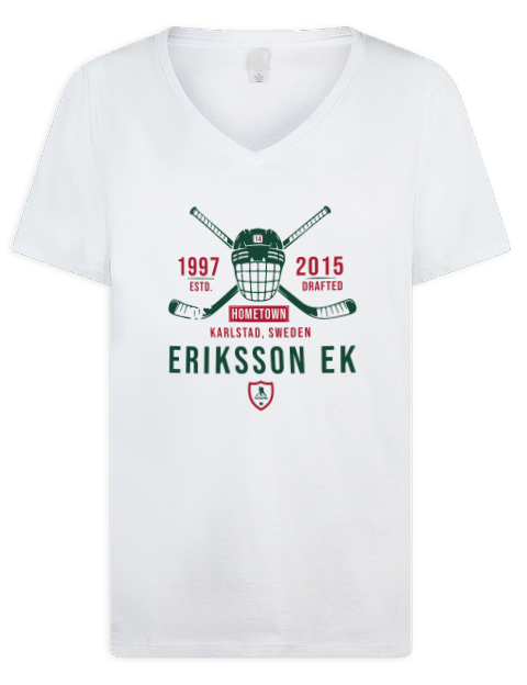 Classic Heritage Joel Eriksson Ek Premium Ladies V-Neck T-Shirt | Swagsta